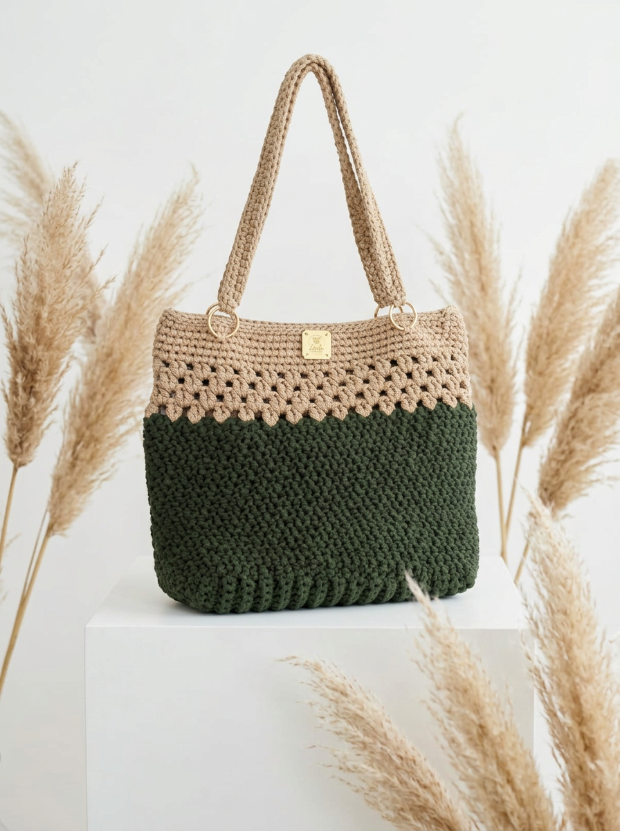 Bolsa Verde Musgo com Bolso