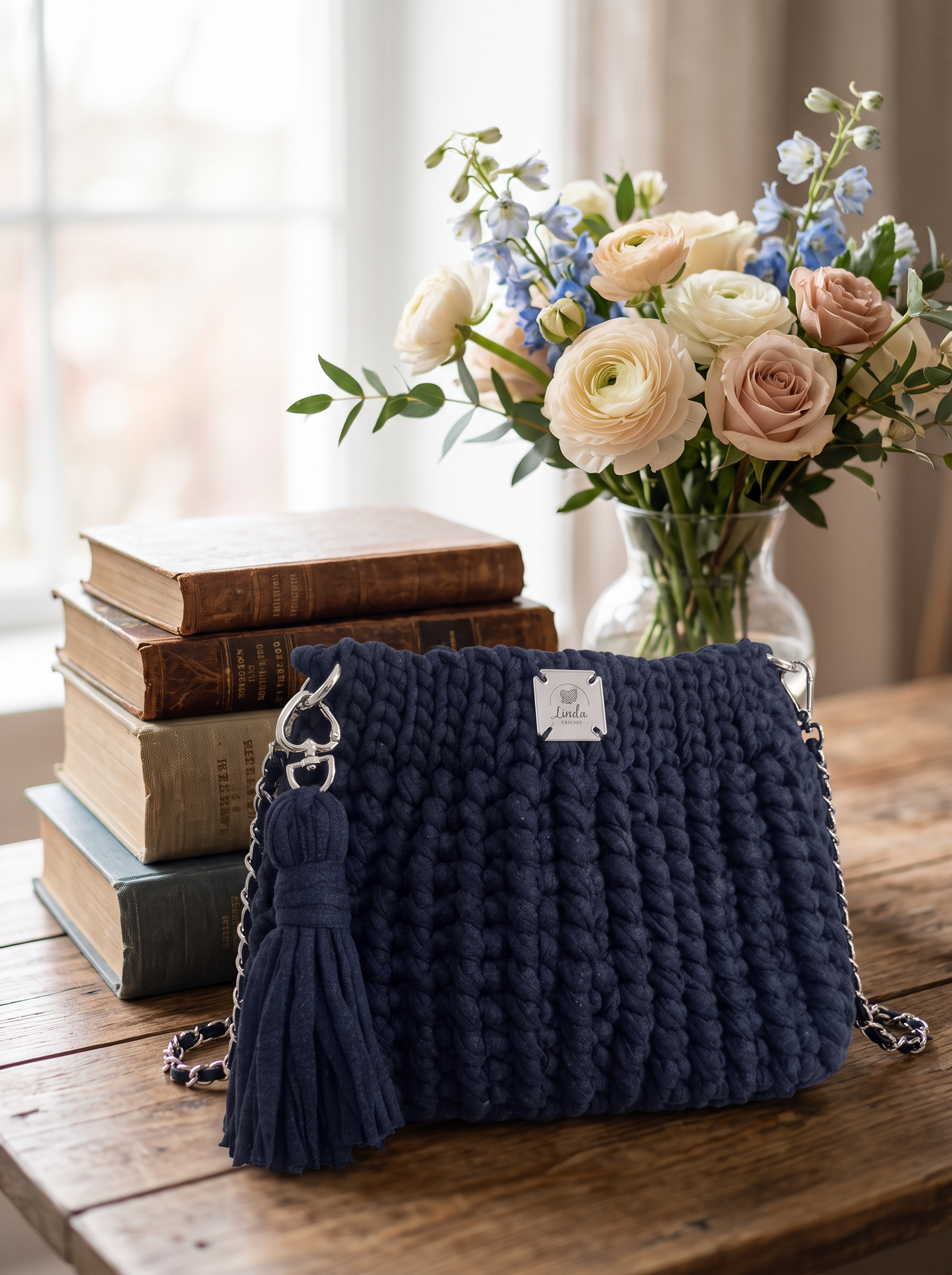 Bolsa Azul-Marinho · detalhe